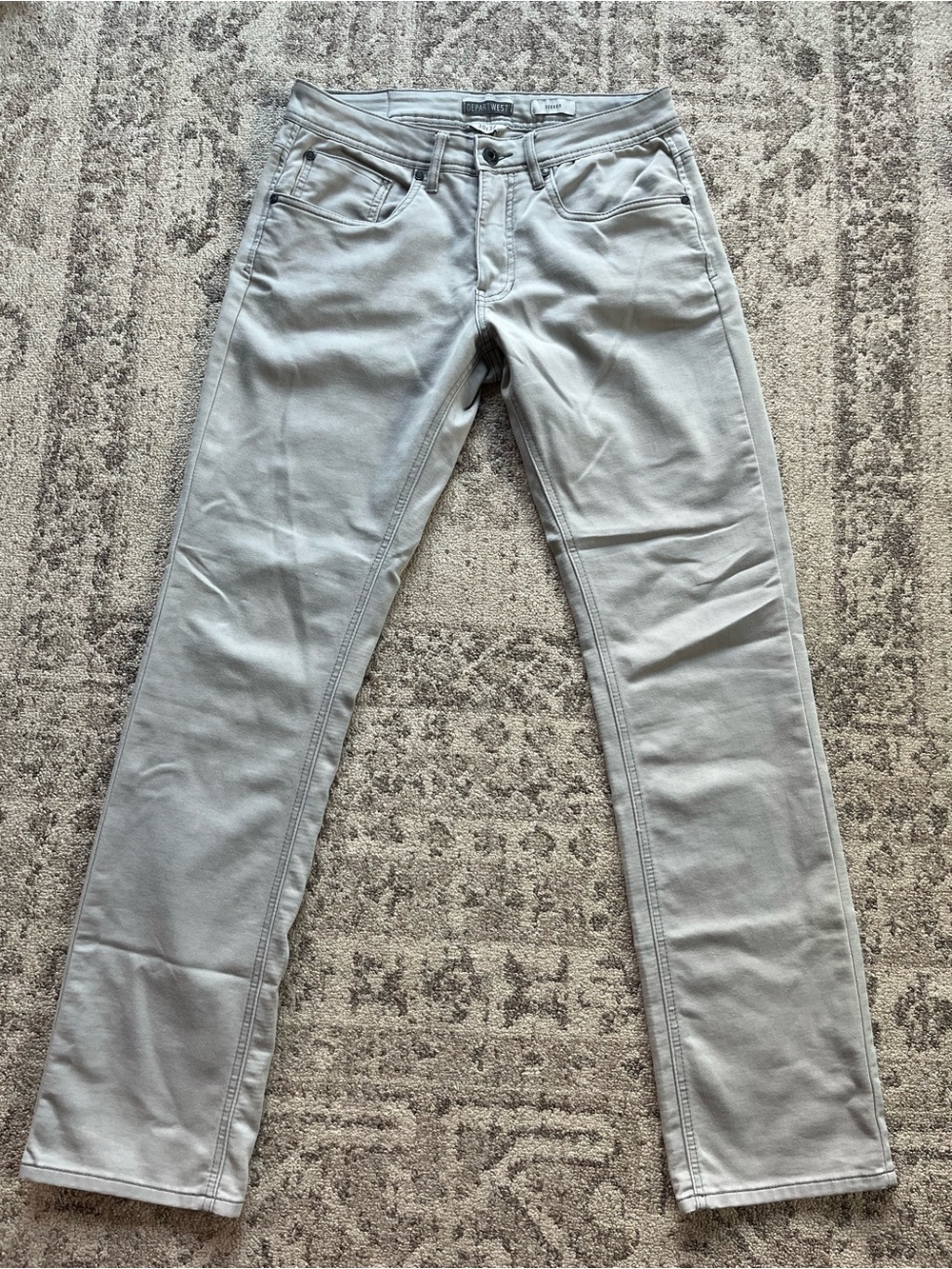DepartWest -a Buckle brand- 
Silver-Gray Men’s Jeans - Straight leg